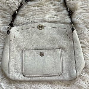 Off white coach shoulder bag